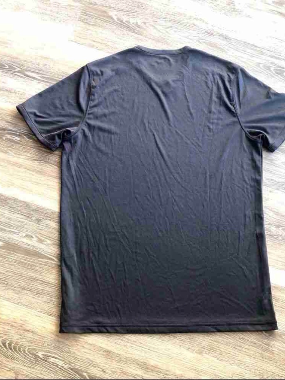 Men's Black Performance Crew Neck Shirt - Picture 2 of 2